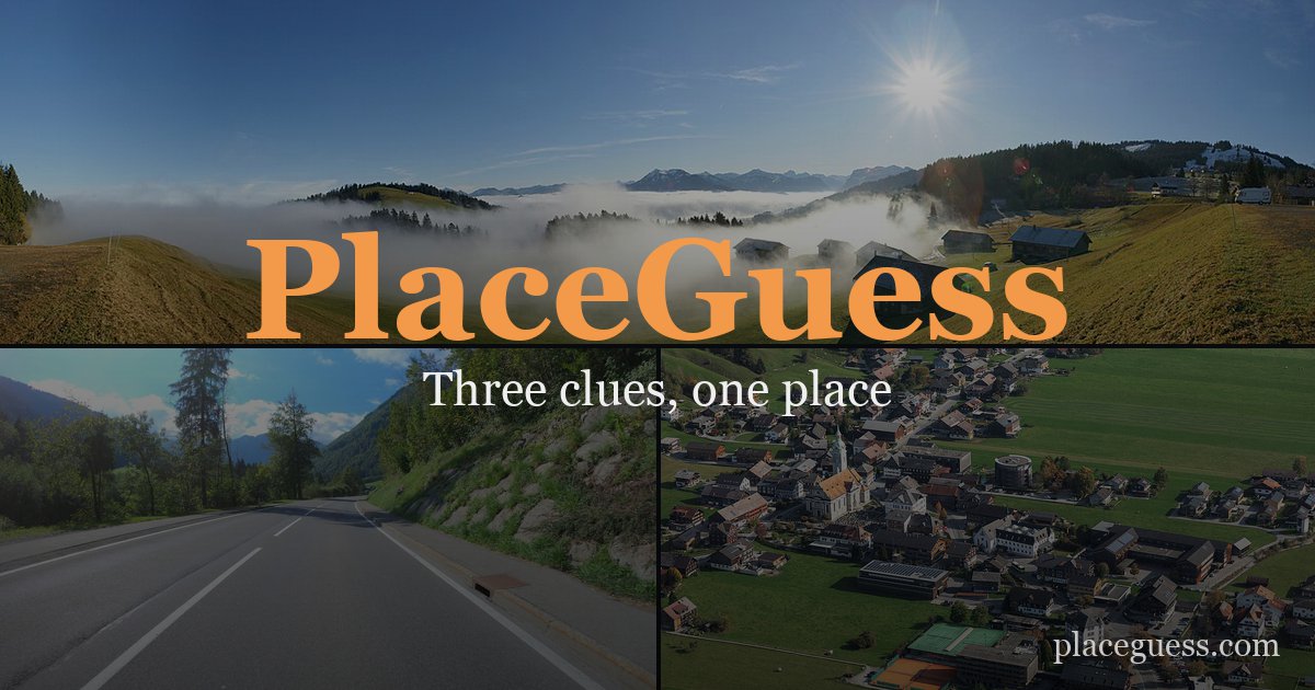 PlaceGuess — three clues, one place